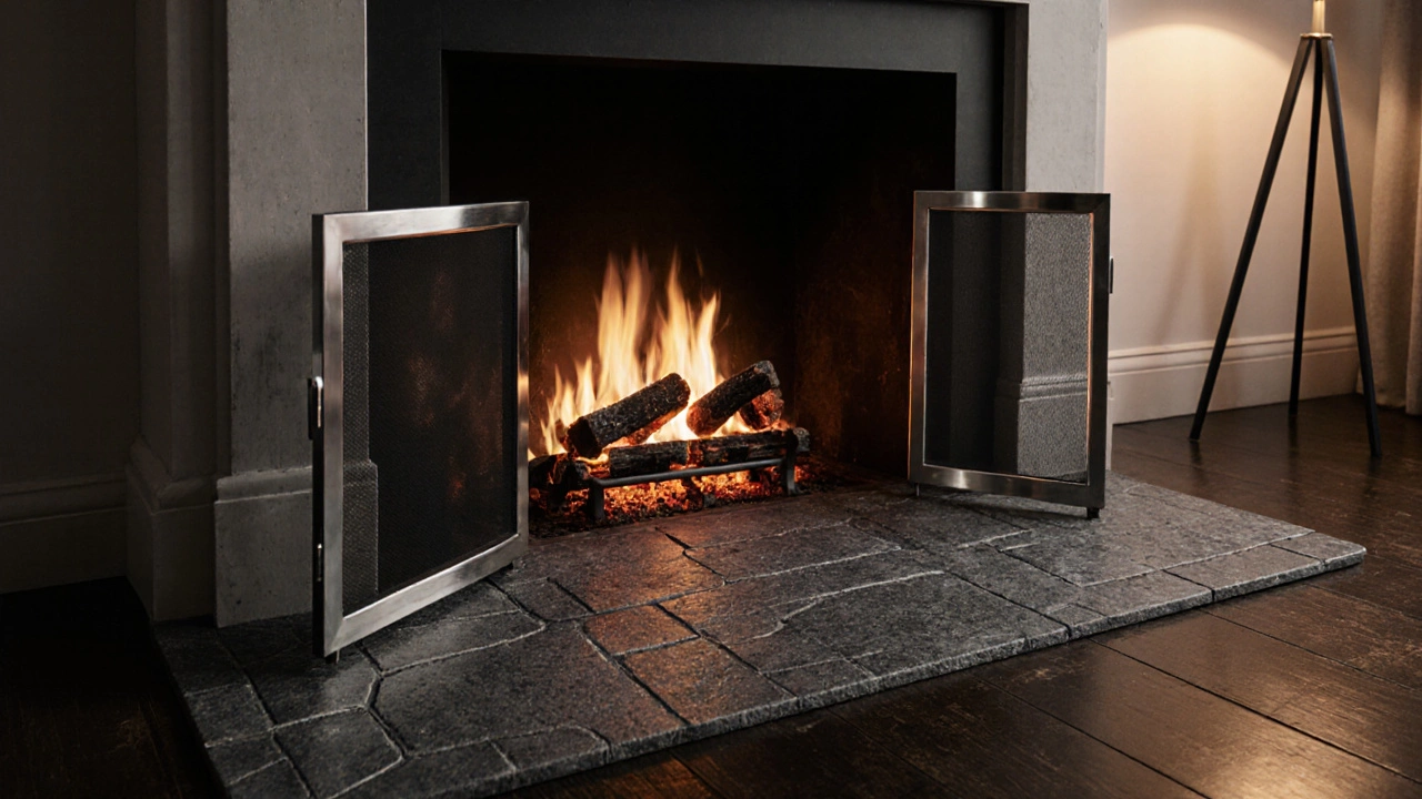 Что ставят перед камином: практичные и безопасные решения для дома