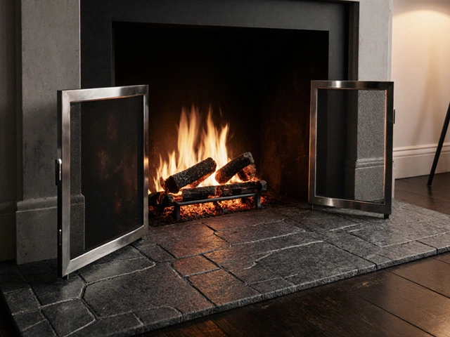 Что ставят перед камином: практичные и безопасные решения для дома