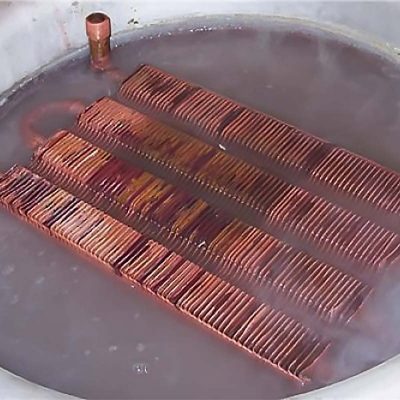 Удаление накипи на теплообменнике котла отопления